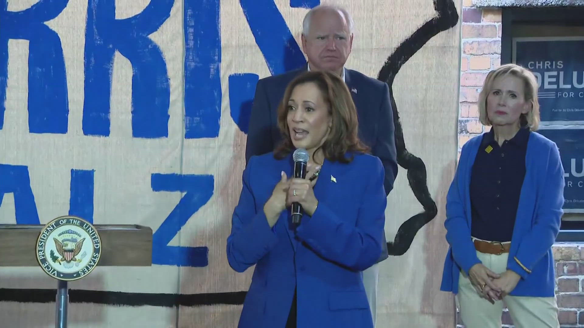 The Democratic National Convention is getting started in Chicago. The party's nominee, Vice President Kamala Harris is in the Windy City.