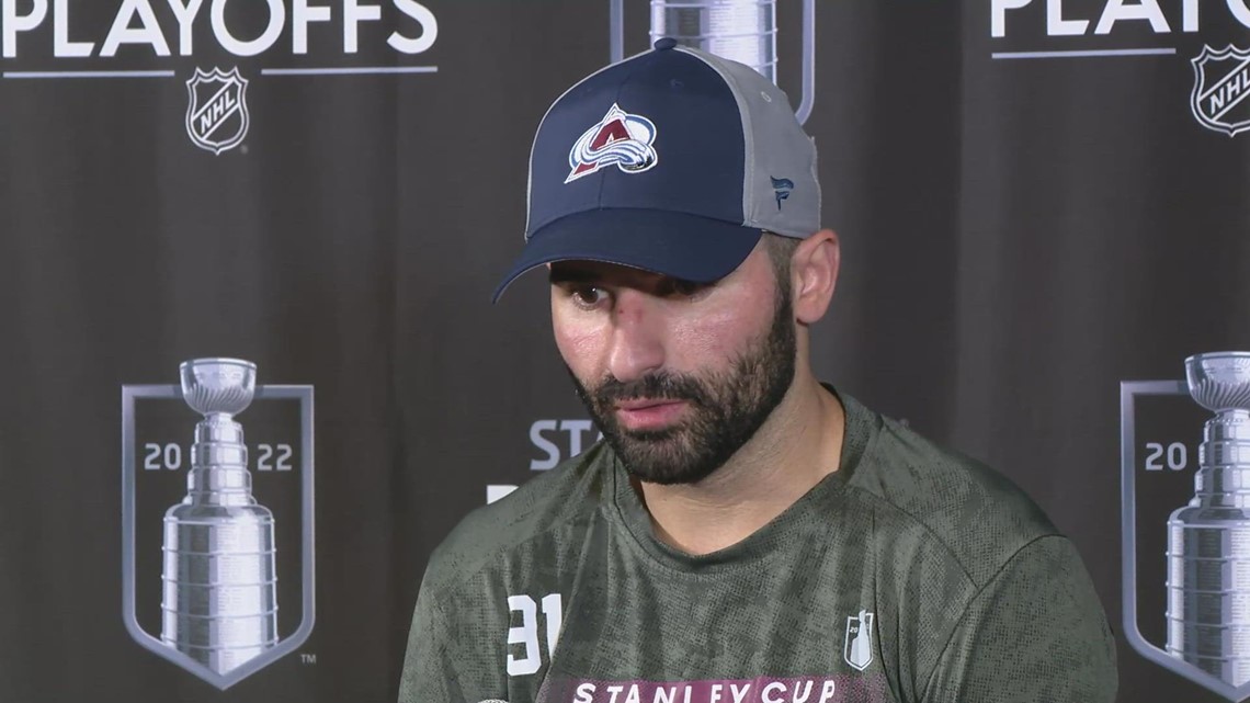 Avalanche forward Nazem Kadri talks about win over Blues in Game 4
