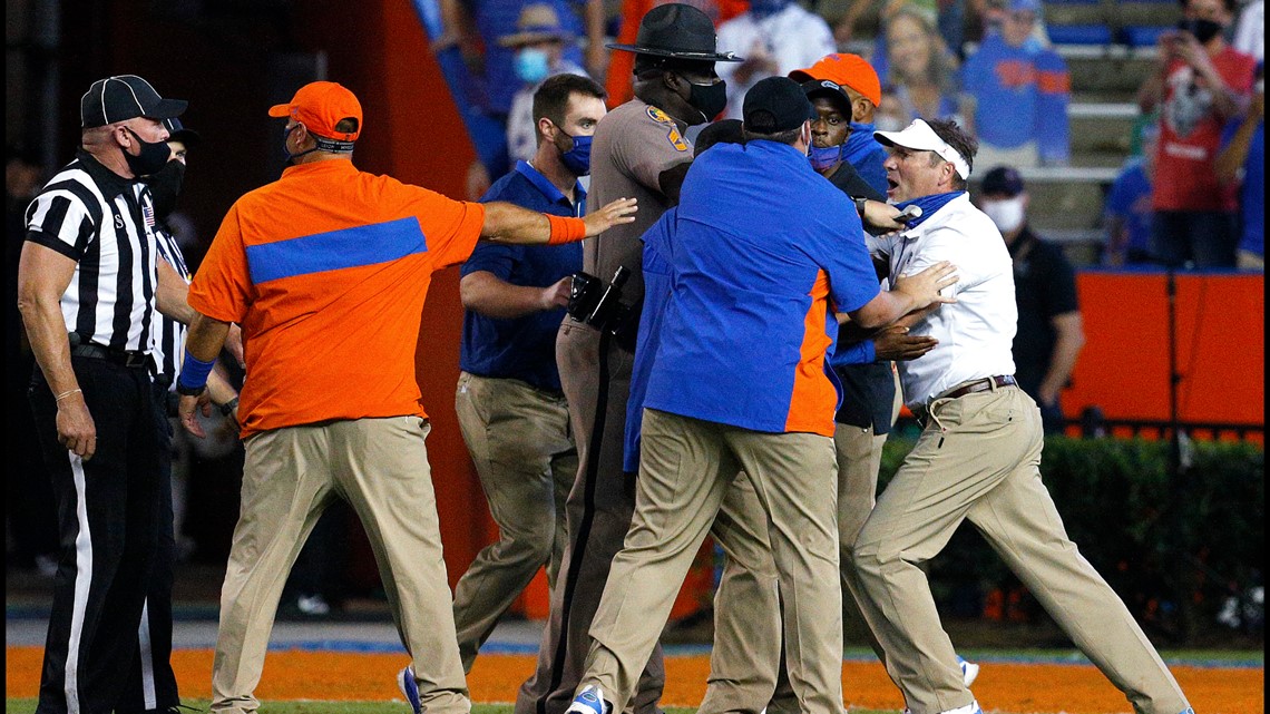 Watch Benches empty in fight at halftime of Mizzou Florida game