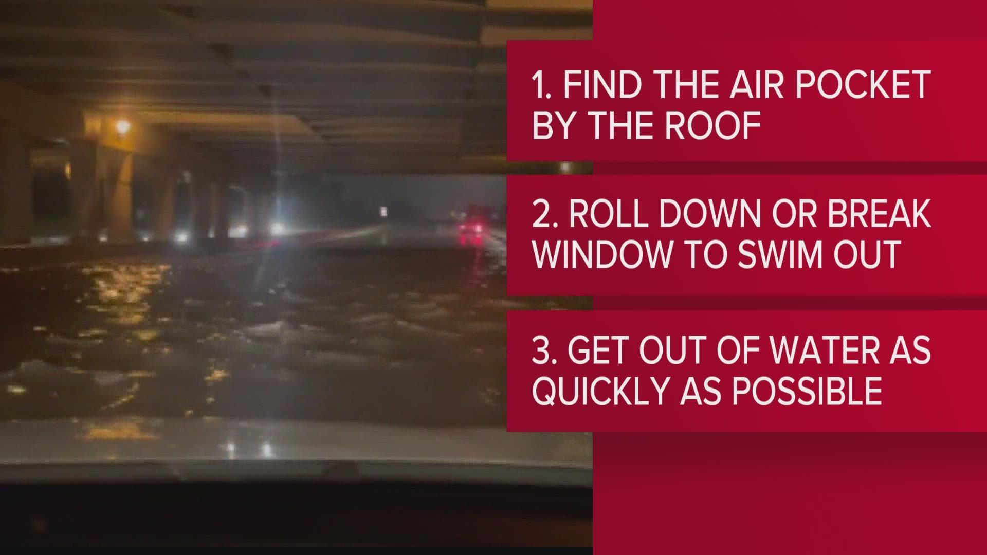 Historic rainfall moved through the St. Louis area Tuesday morning and brought flash flooding with it. Here’s what to do if you get suck in flooding.