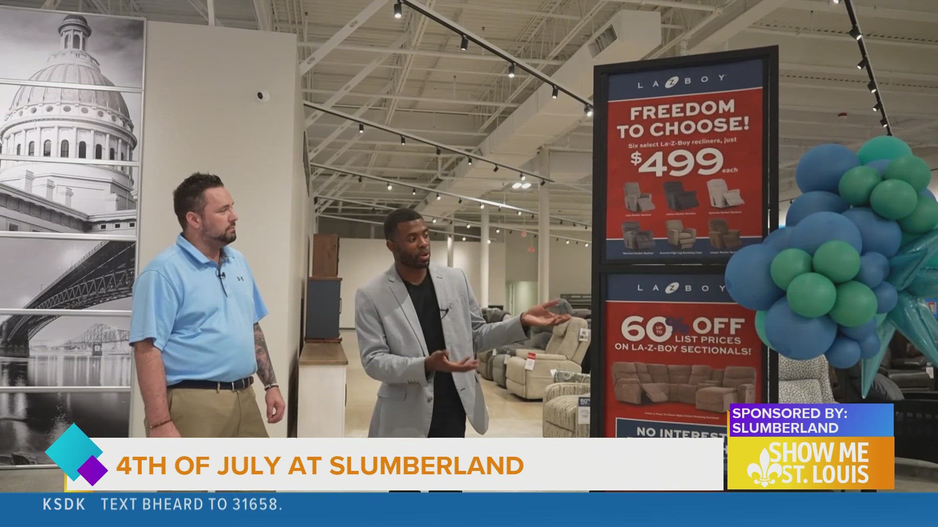 Slumberland Furniture spacious new store in Sunset Hills, offers exclusive promotions and personalized in-store customer service.