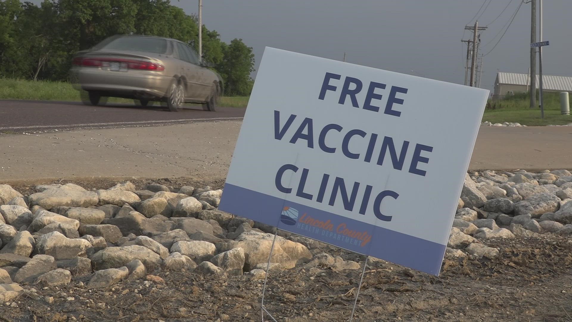 Lincoln County sits at 27.1% percent for fully vaccinated folks. These rates are still lower than the state average of 41.7%.