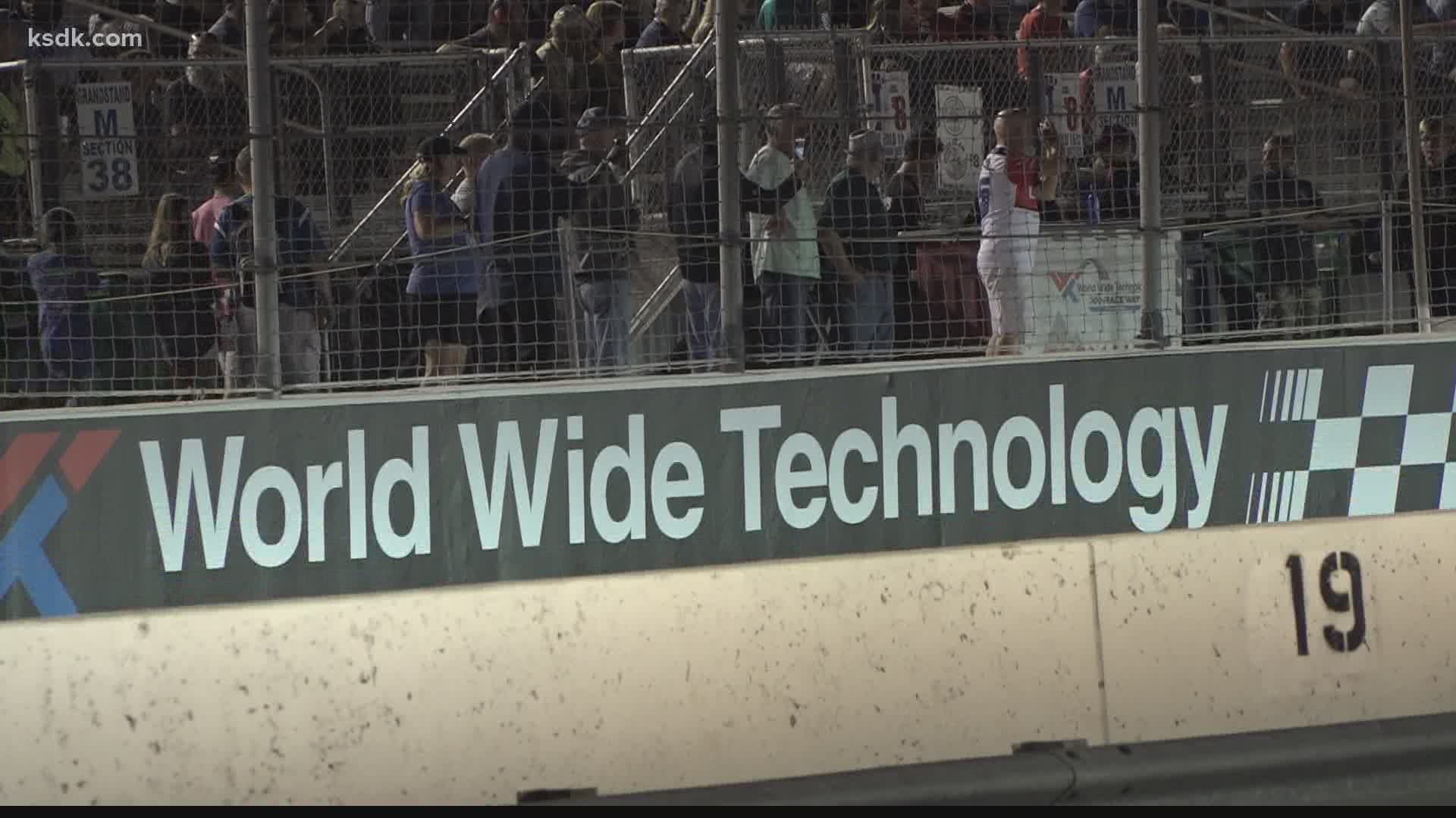 With two grandstands they could do some social distancing at World Wide Technology Raceway.