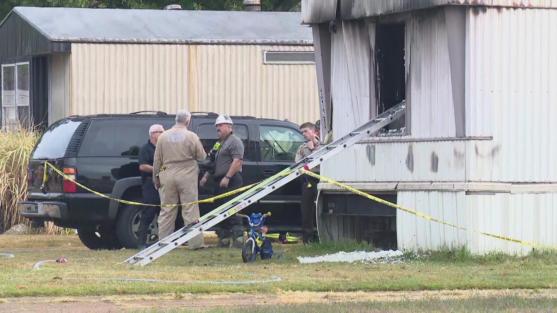 A 3-year-old boy has died in a mobile home fire in Jefferson County. A 4-year-old child is at a hospital.