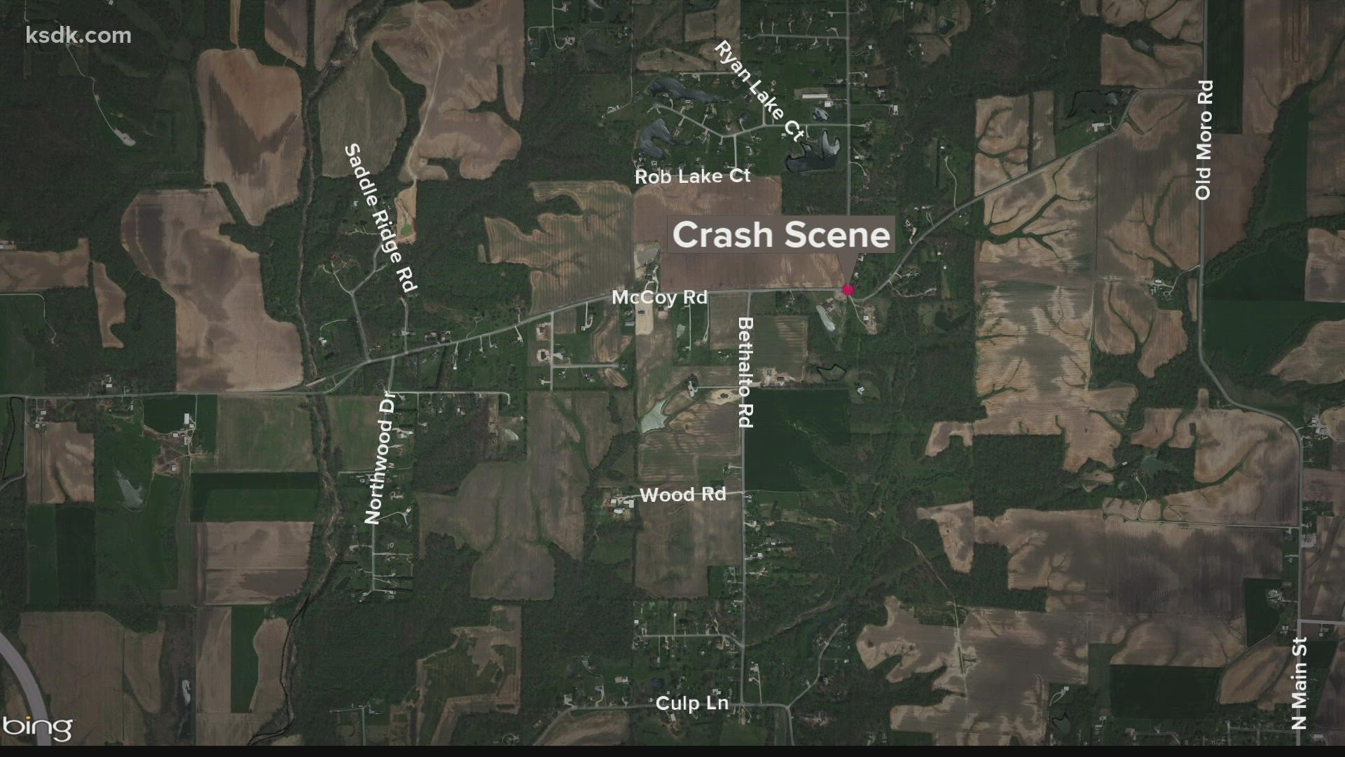It was a two-car accident that happened outside of Bethalto city limits, near Fosterburg.