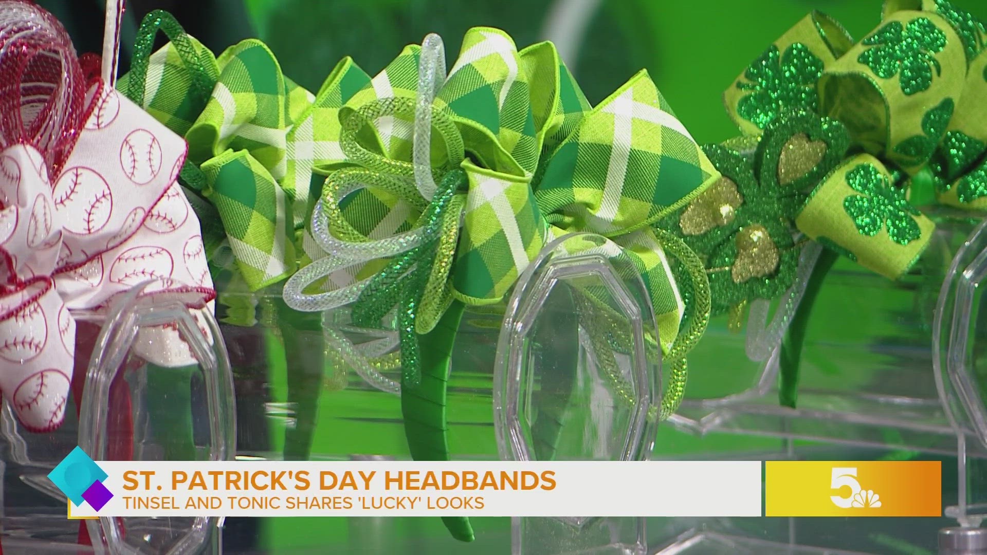 Local small business shares ST. Patrick’s themed headbands