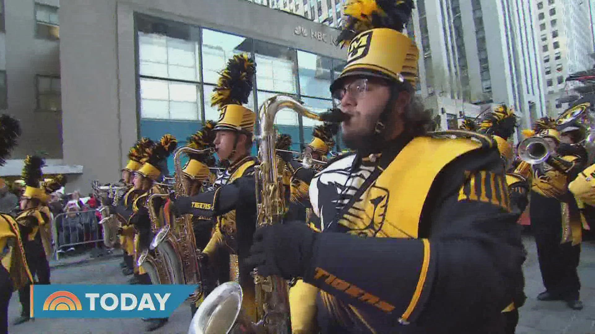 The TODAY Show featured the band all Wednesday morning. The Marching Mizzou then lead the parade.