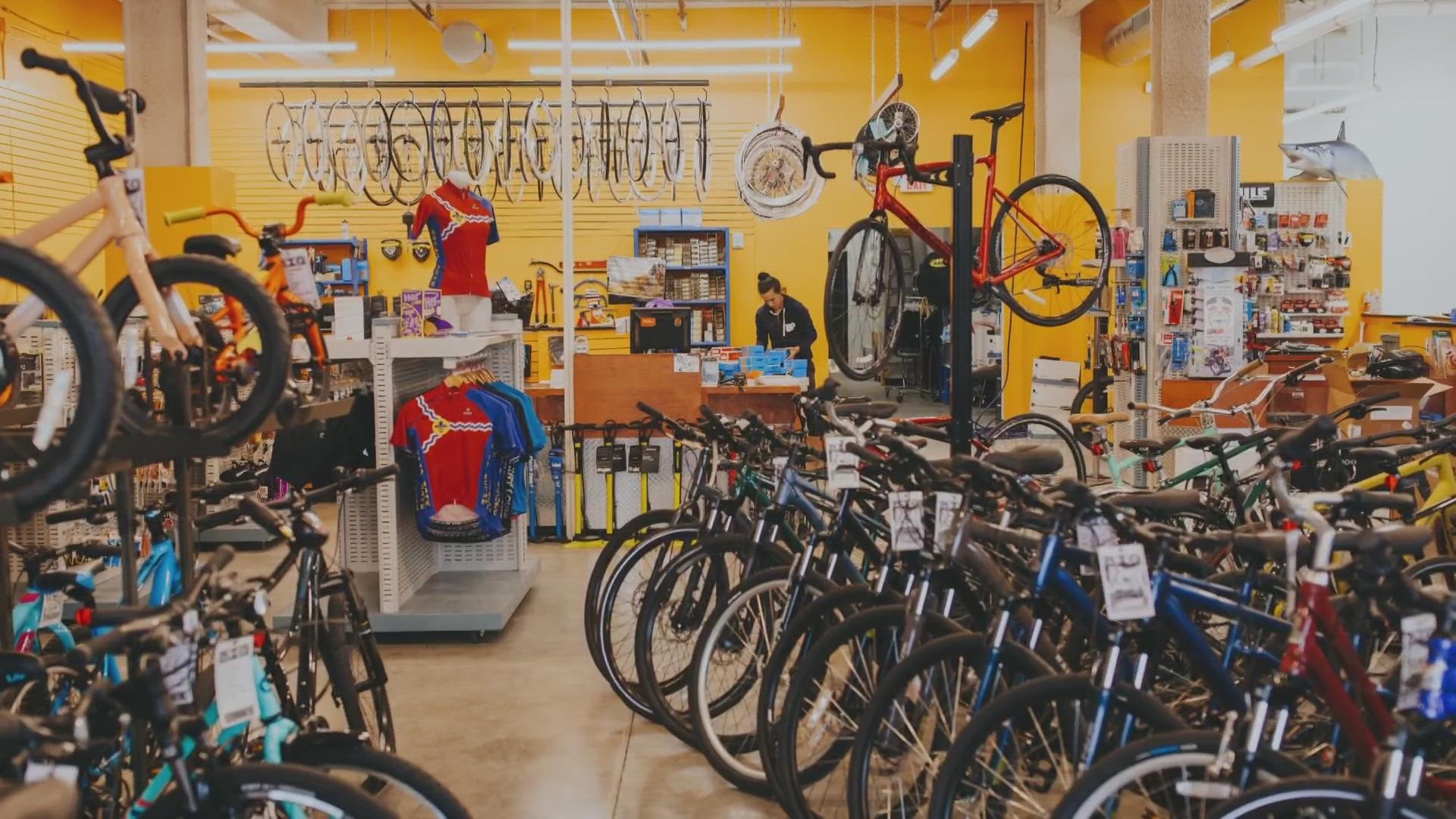 This is Big Shark Bicycle Company's fourth location. It joins their stores on Big Bend, Chesterfield and the Power Up Training Center.