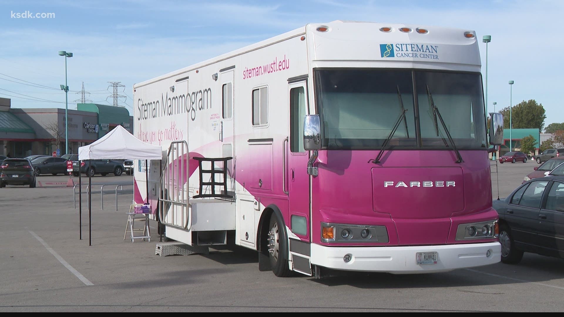 The Siteman Cancer Center mammography van is traveling to locations across the St. Louis area all October.