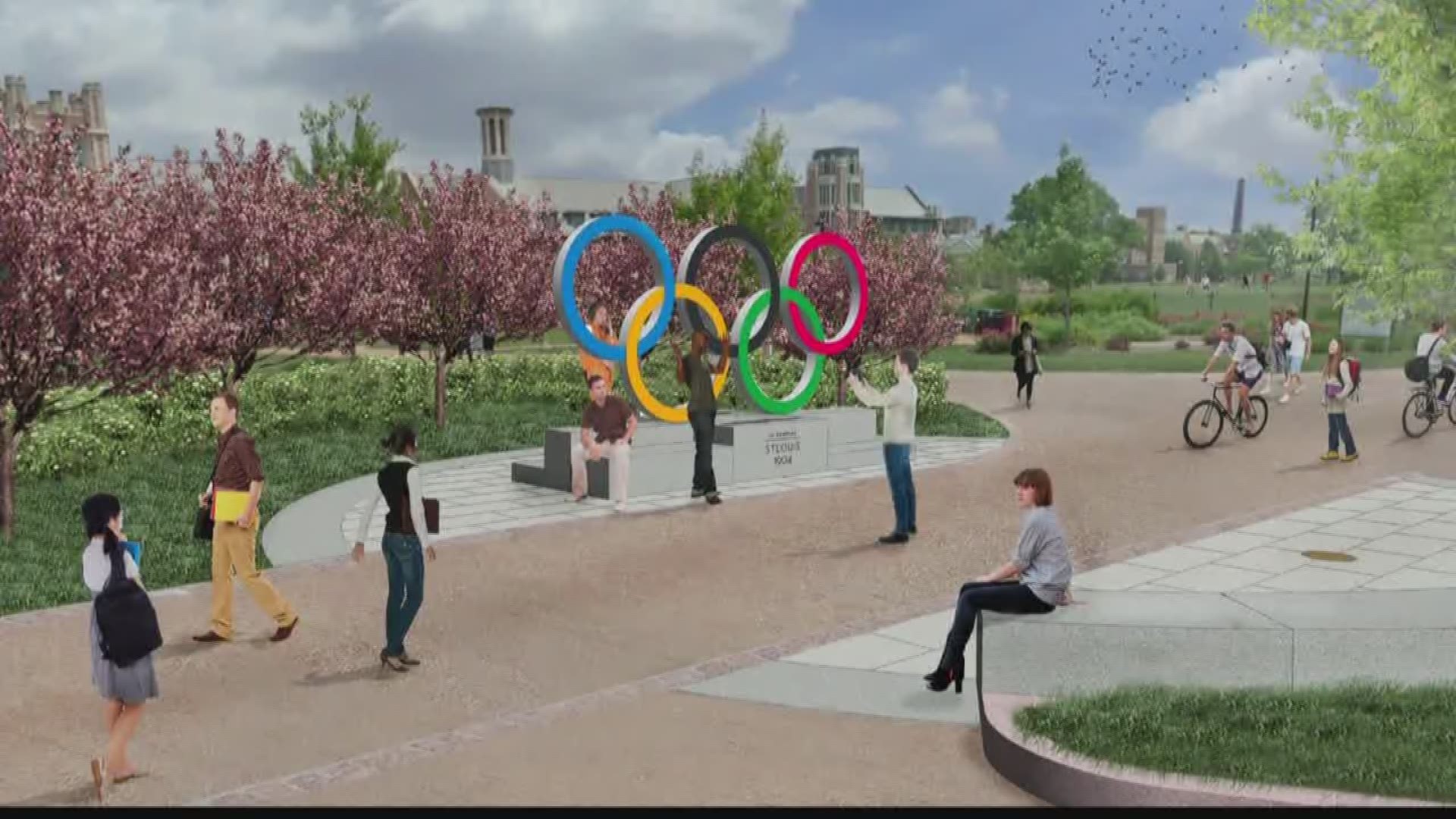 Carving out a piece of the 1904 St. Louis Olympics began Wednesday