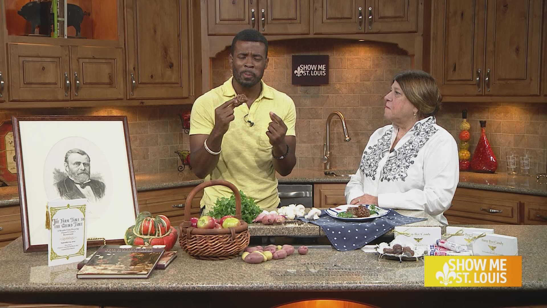 Food historian, Suzanne Corbett, joins Malik in the Show Me kitchen to preview Sunday's event.