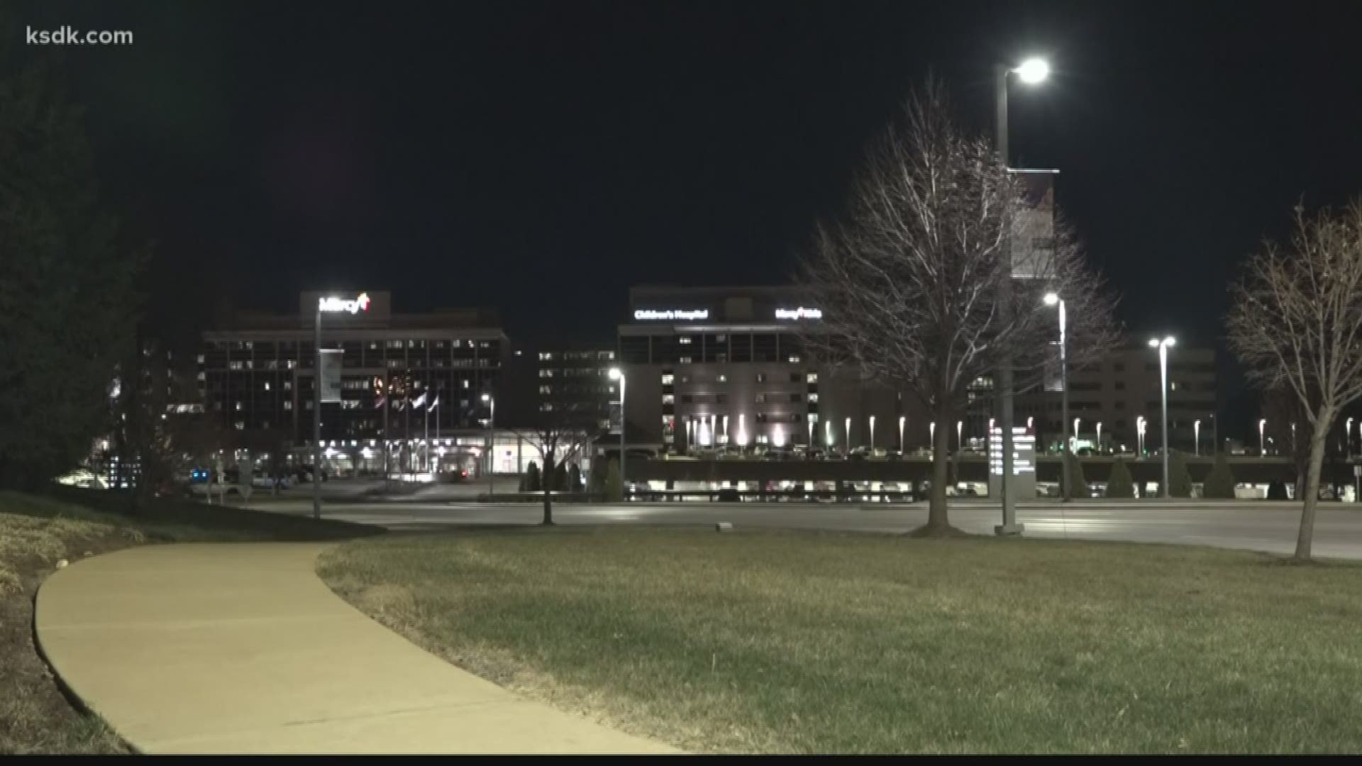Robert Townsend reports live from Mercy Hospital in Creve Coeur where a woman tested positive for COVID-19. This is the first case in Missouri.