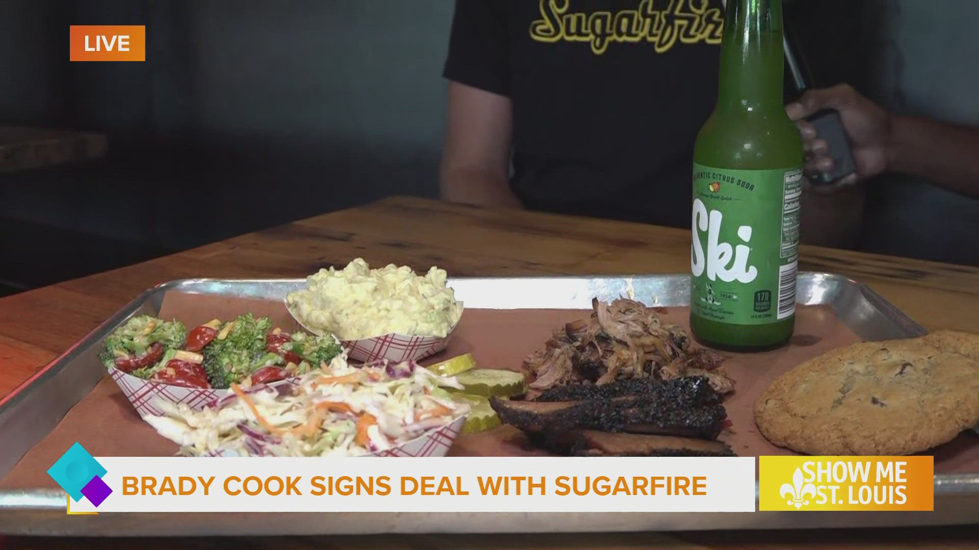 Sugarfire Smokehouse announced a recent NIL deal with star Mizzou quarterback Brady Cook and that comes with a new 'Cook Combo' menu option, plus more.