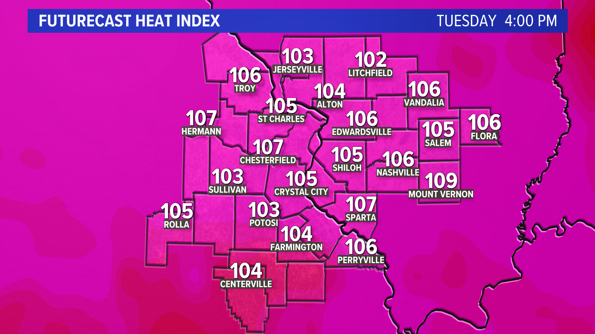 St. Louis weather forecast: Heat advisory, storms possible | ksdk.com