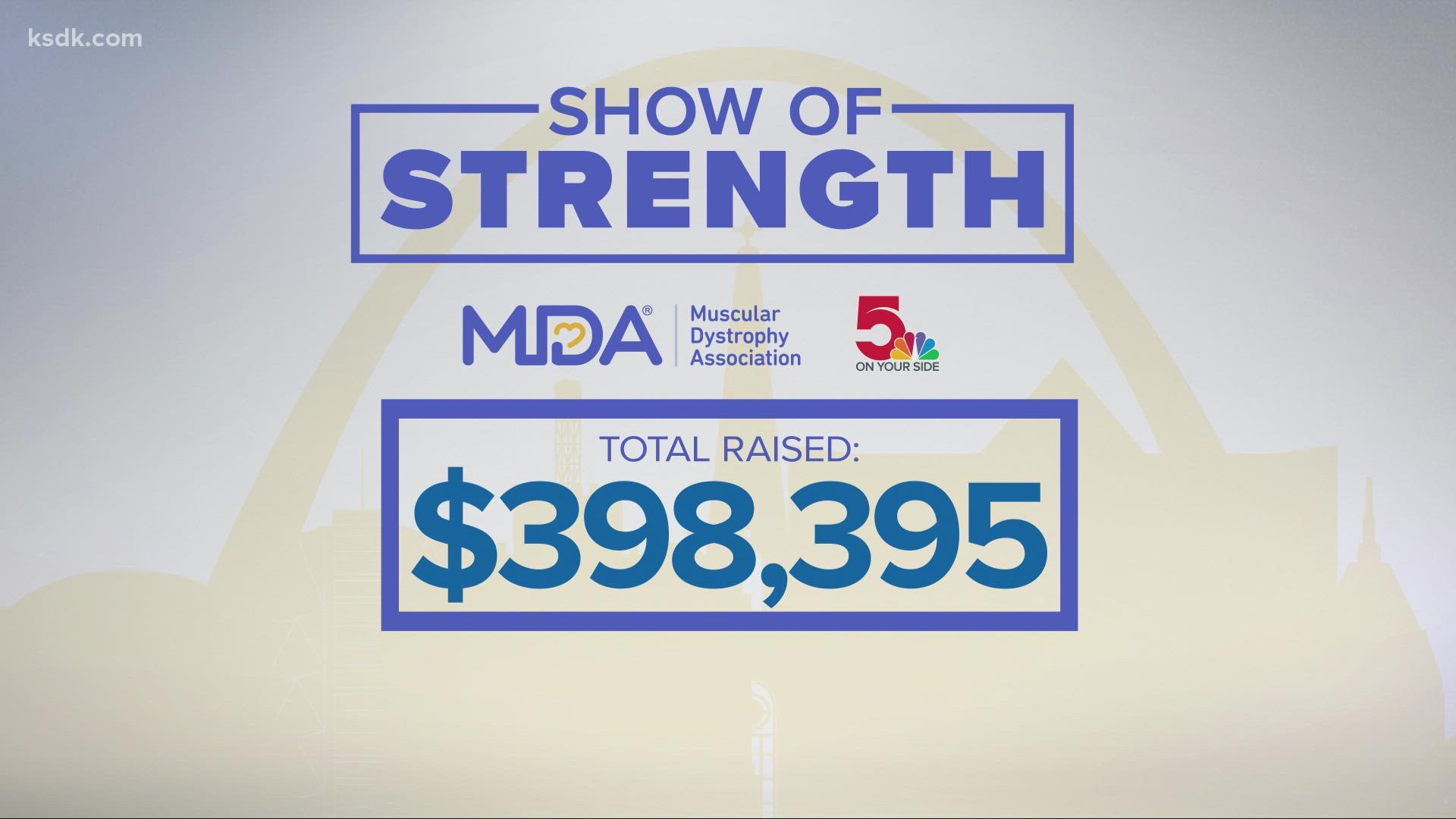 KSDK is hosting the MDA fundraiser to help people with neuromuscular diseases living in the St. Louis community. Text GiveMDA to 314-425-5355