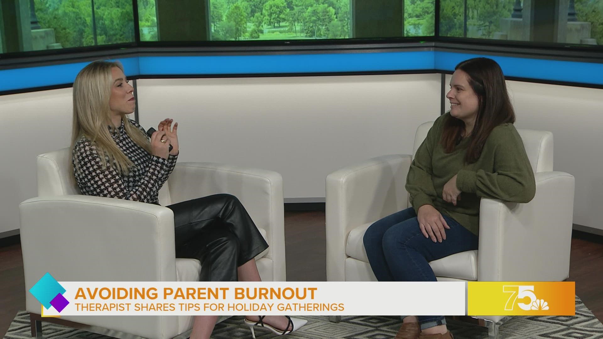 Stacy McCann of Present Moment Counseling shares tips for avoiding parent burnout around the holidays.