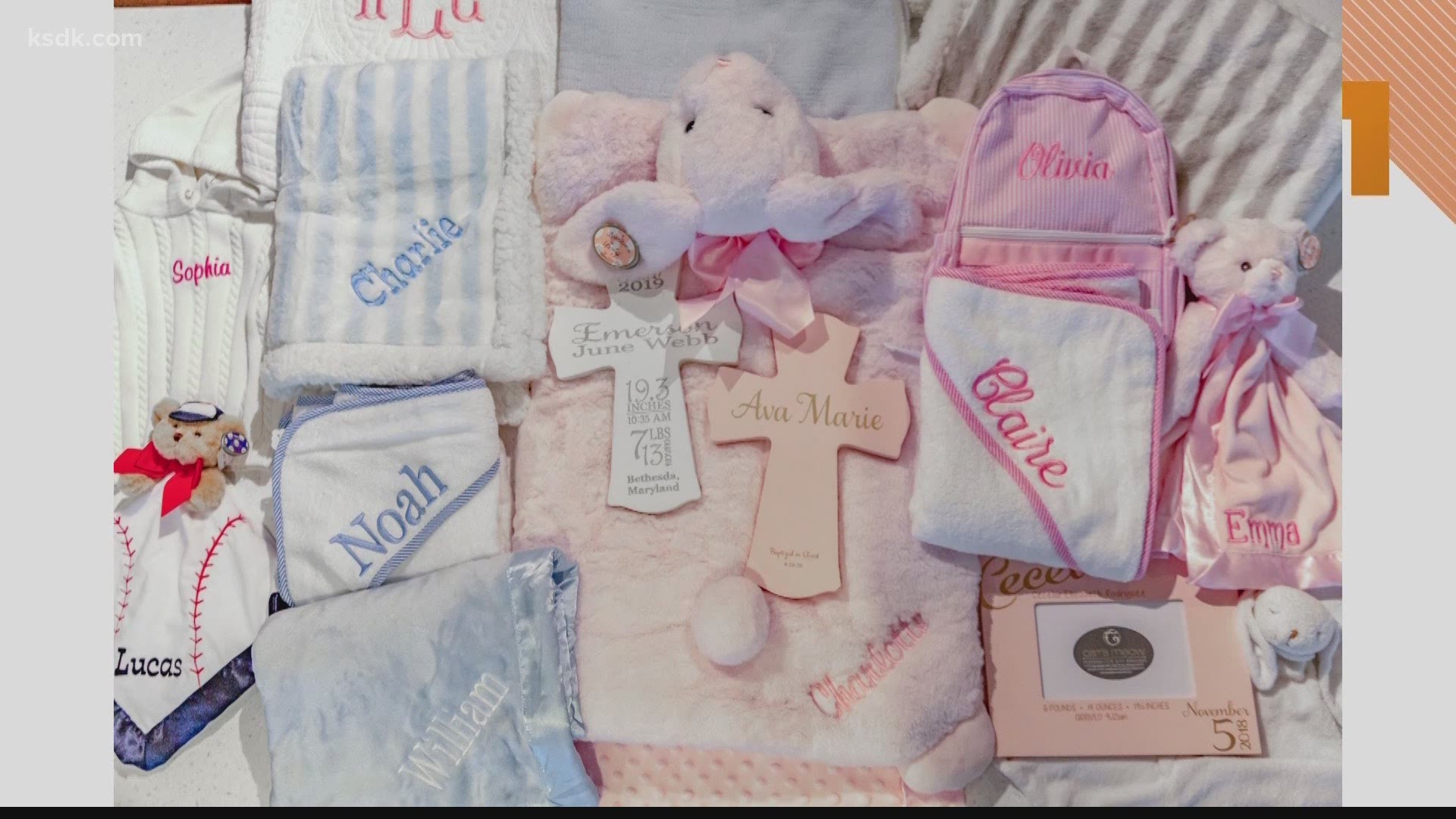 The shop offers gifts for any occasion, from personalized baby blankets to First Communion to weddings.