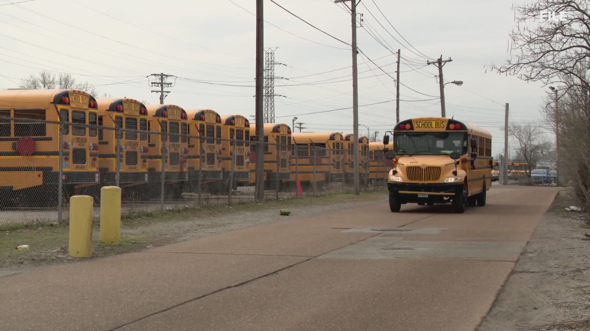 The school district says it wasn't able to provide students a ride home from after-school sports and activities Monday.
