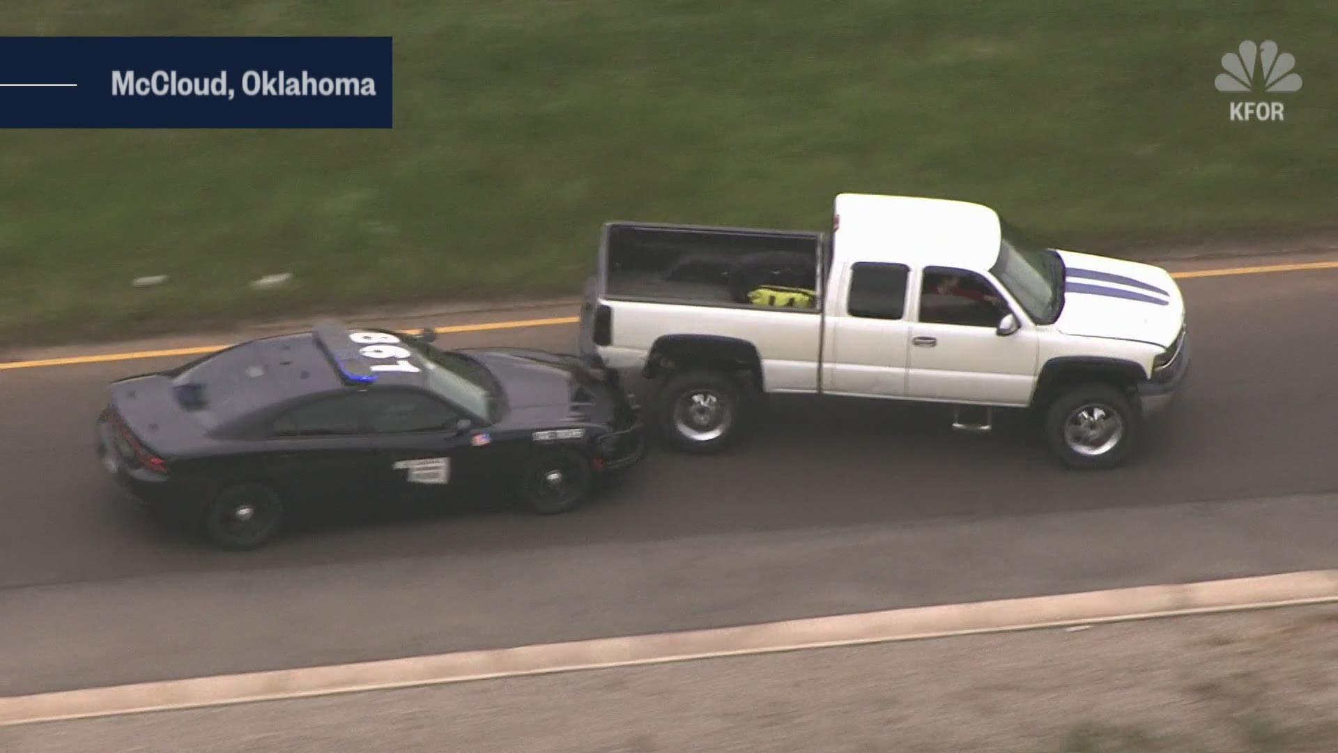 High speed chase appears to end when a pit maneuver sends a truck into barrel roll...but the suspect keeps going!