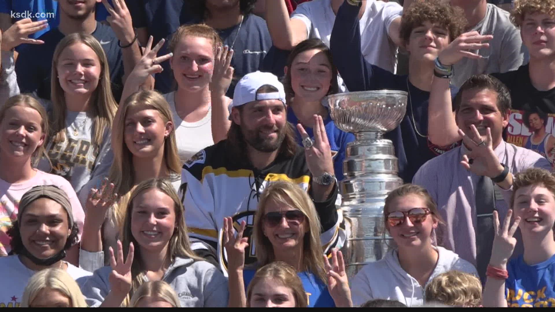 Stanley Cup Champion Pat Maroon brings the Cup to his hometown