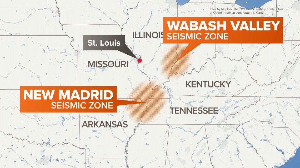 new madrid earthquake zone map