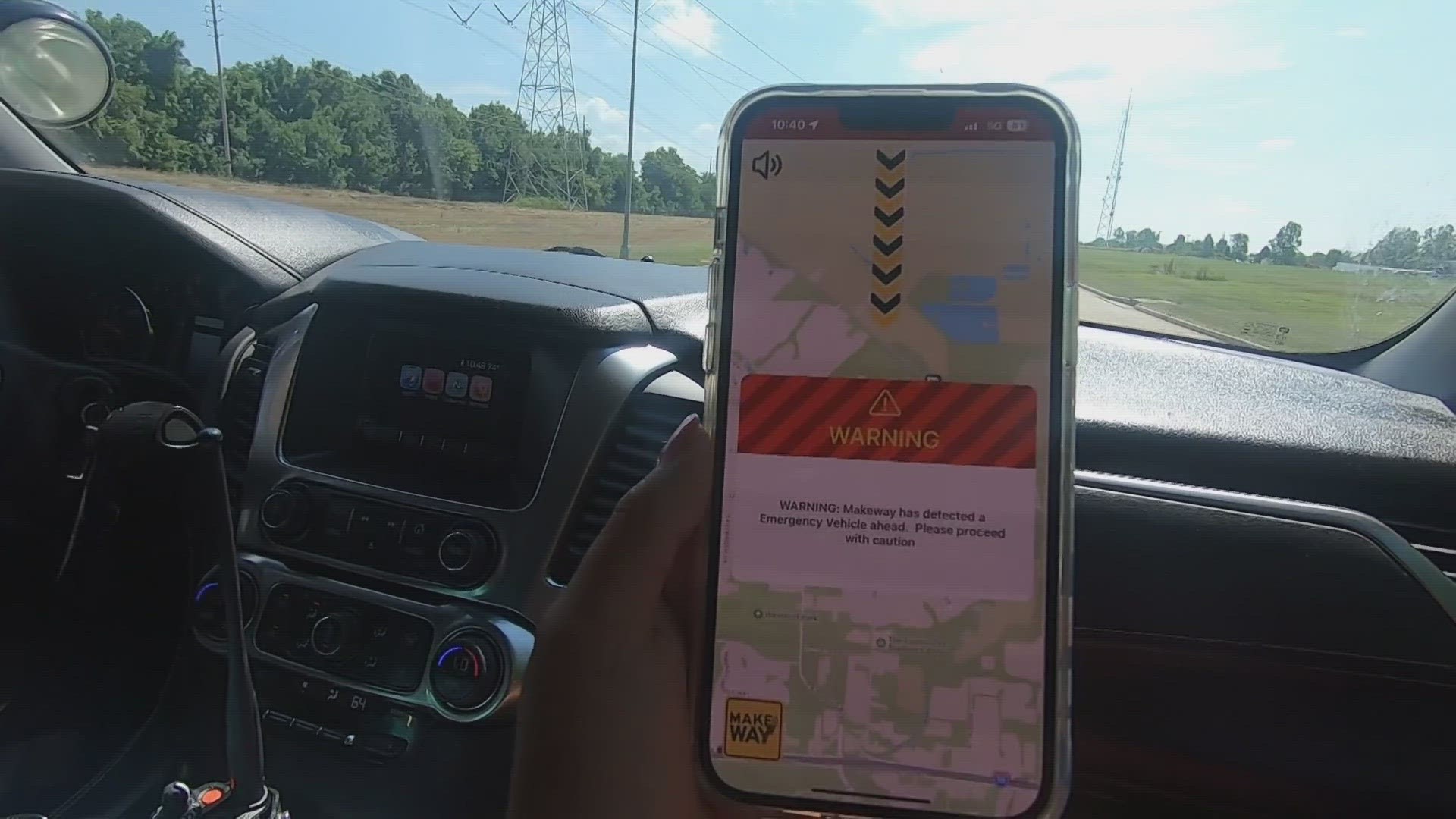The MakeWay Safety App alerts motorists in the path of an emergency vehicle. It is designed to improve safety on roadways.