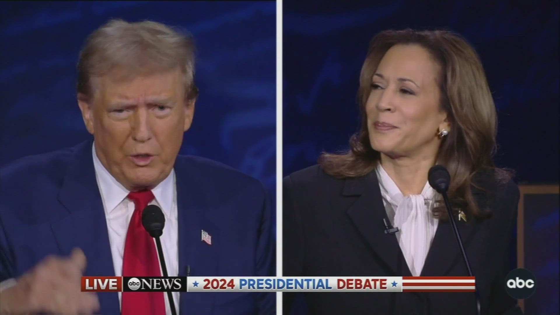 Donald Trump and Kamala Harris faced each other on the debate stage Tuesday night for the first and possibly the last time.