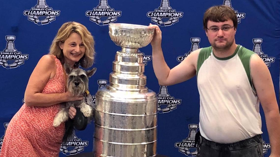St. Louis Blues Give Team Puppy Stanley Cup Swag, Name On Cup Next?!