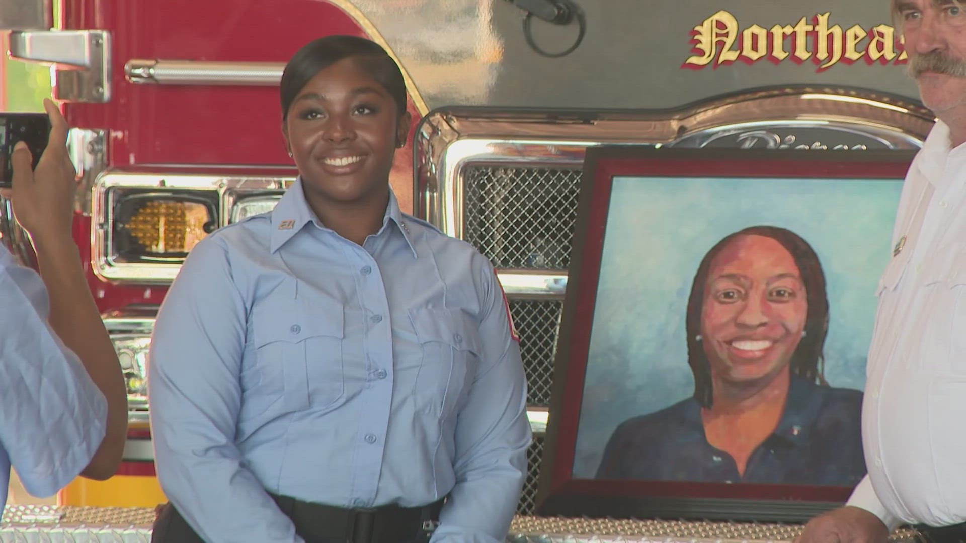 EMT Scherese Bishop died in the line of duty days Sch'Erica Wilson wanted to be just like her mom. On Tuesday, that lifelong dream came true.