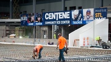 St Louis Blues New Practice Facility Nears Completion Ksdk Com