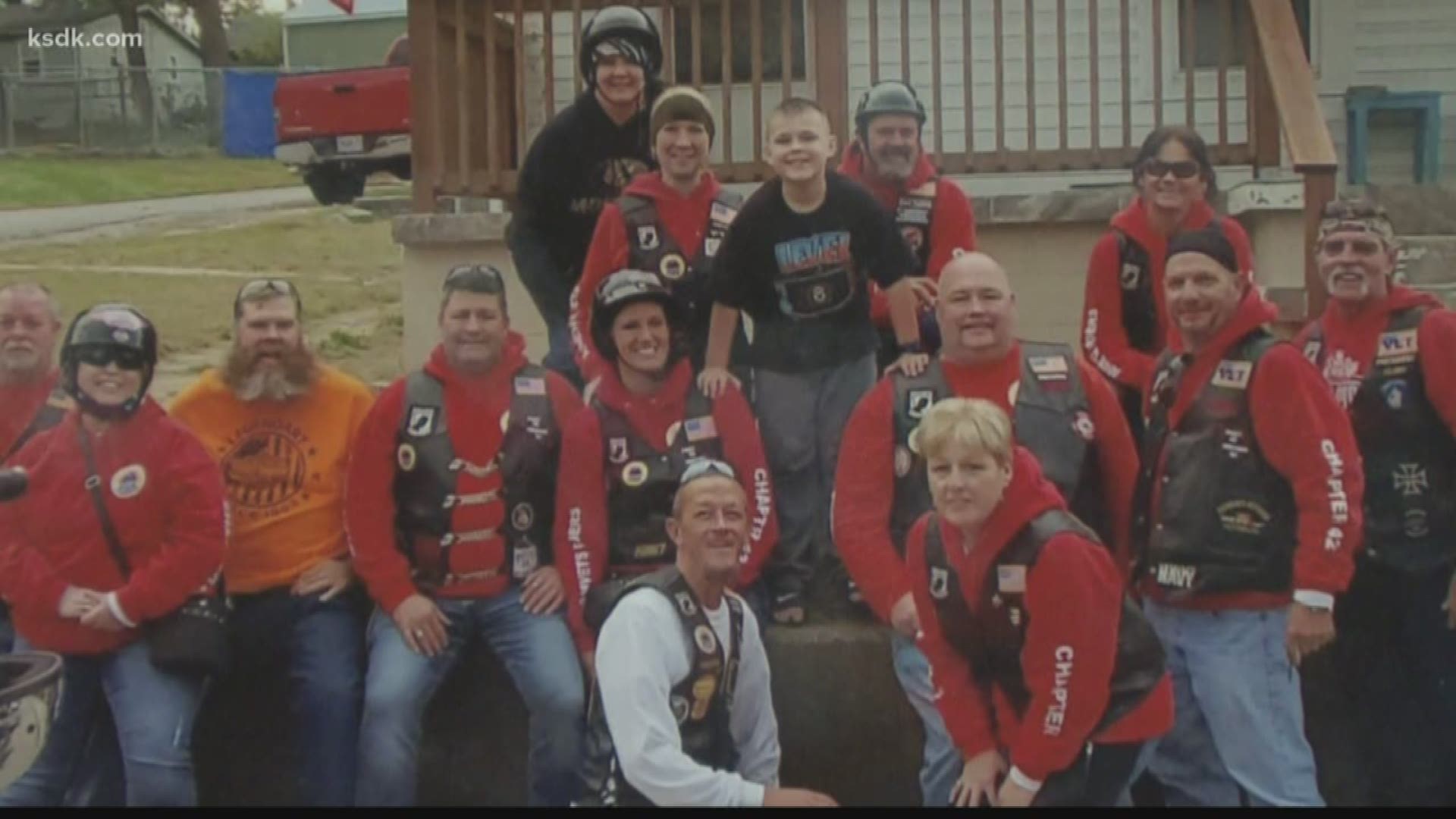 Aiden has autism and he loves motorcycles. So a group of local Amvet Riders surprised him for his eighth birthday.