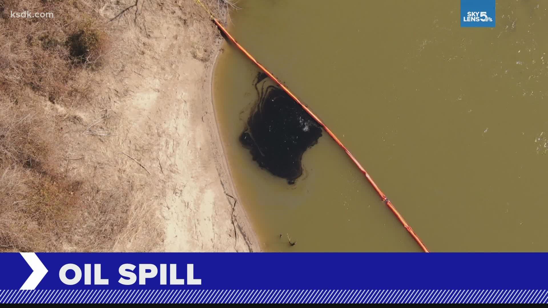 According to Marathon crews have already removed more than 7,100 barrels of water and oil from the creek and cleaned up another 150 cubic yards of oily soil.