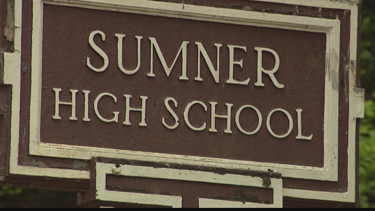 Project 5: Volunteers beautify Sumner High with the organization 4theVille