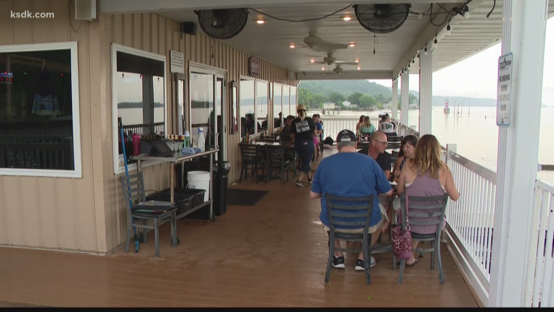 The Brussels Ferry, along with many shops and restaurants, is reopened in time for the Fourth of July weekend.