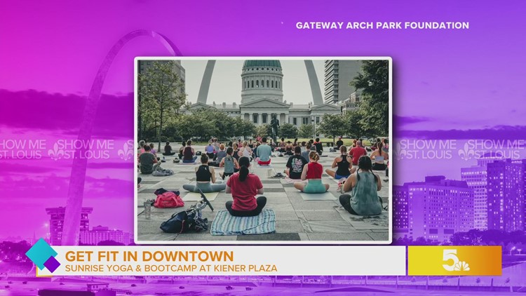 Gateway Arch Park Foundation hosting Free yoga class on Kiener Plaza