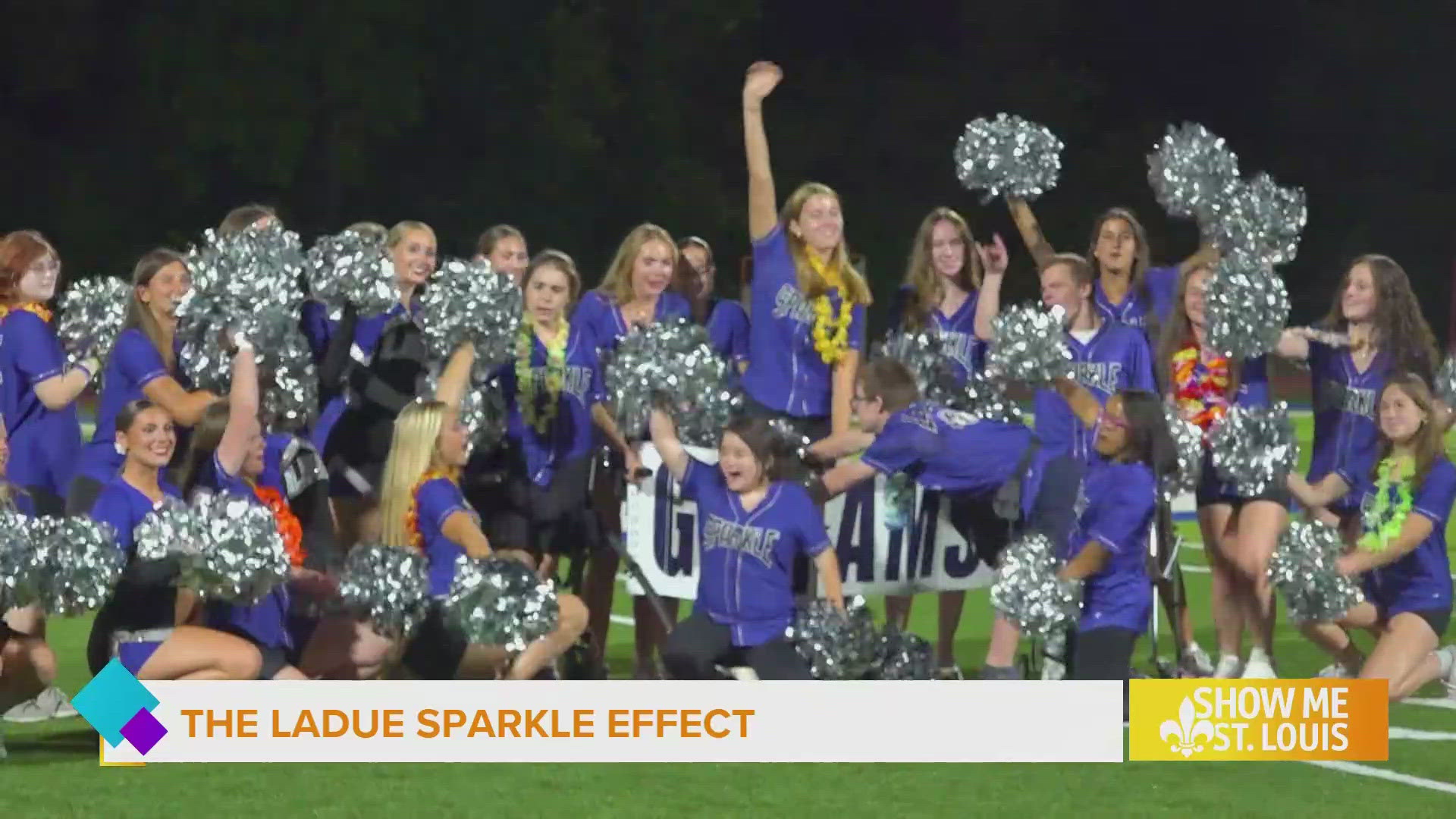 A Ladue High football game would not be complete without a little Sparkle.