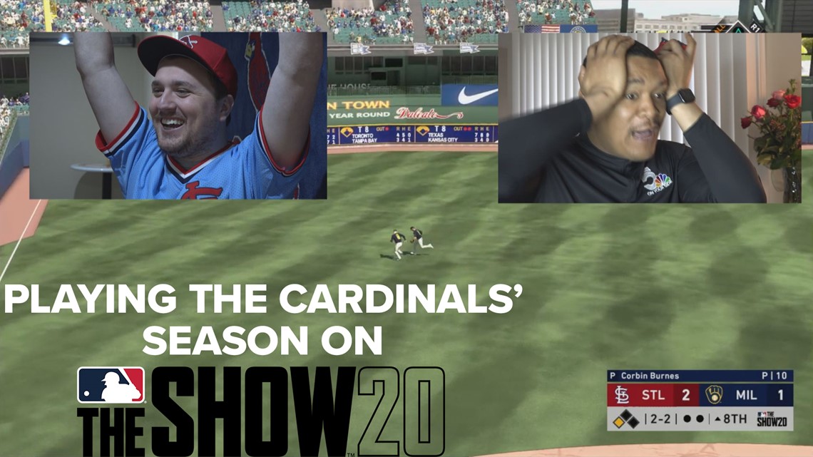 Playing the Cardinals schedule on MLB 20 The Show