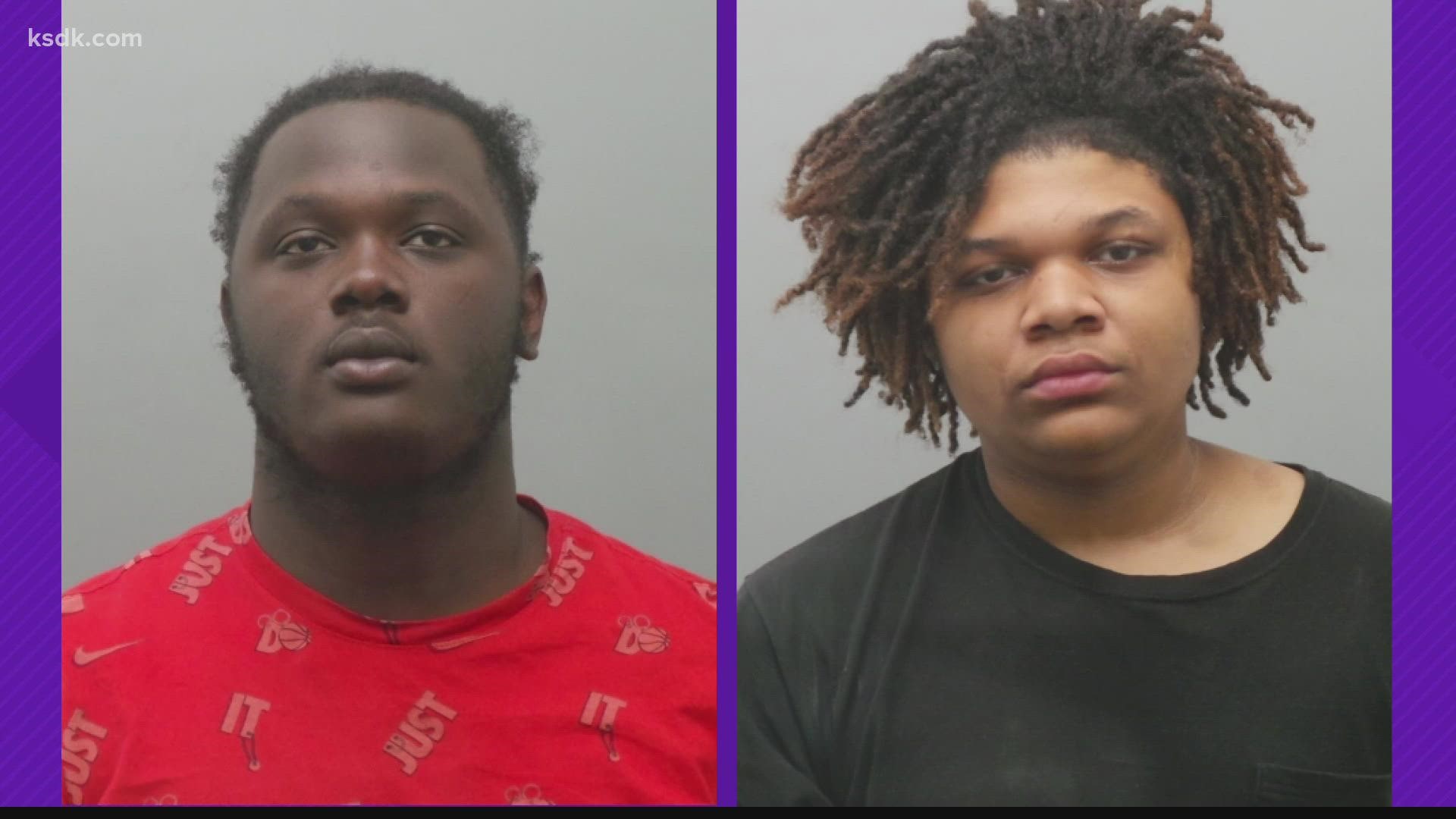 Jeremiah Allen and Tywon Harris were charged with murder in connection with the deadly shooting on the Hazelwood Central High School parking lot.