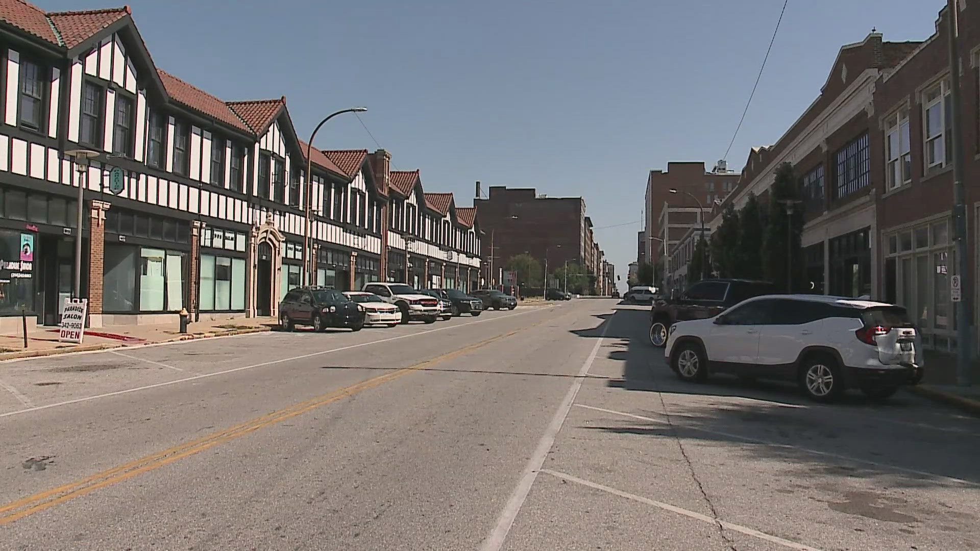 A fight between several women spilled outside a nightclub on Washington Avenue early Tuesday. Three women trying to break up the fight were then struck by a car.