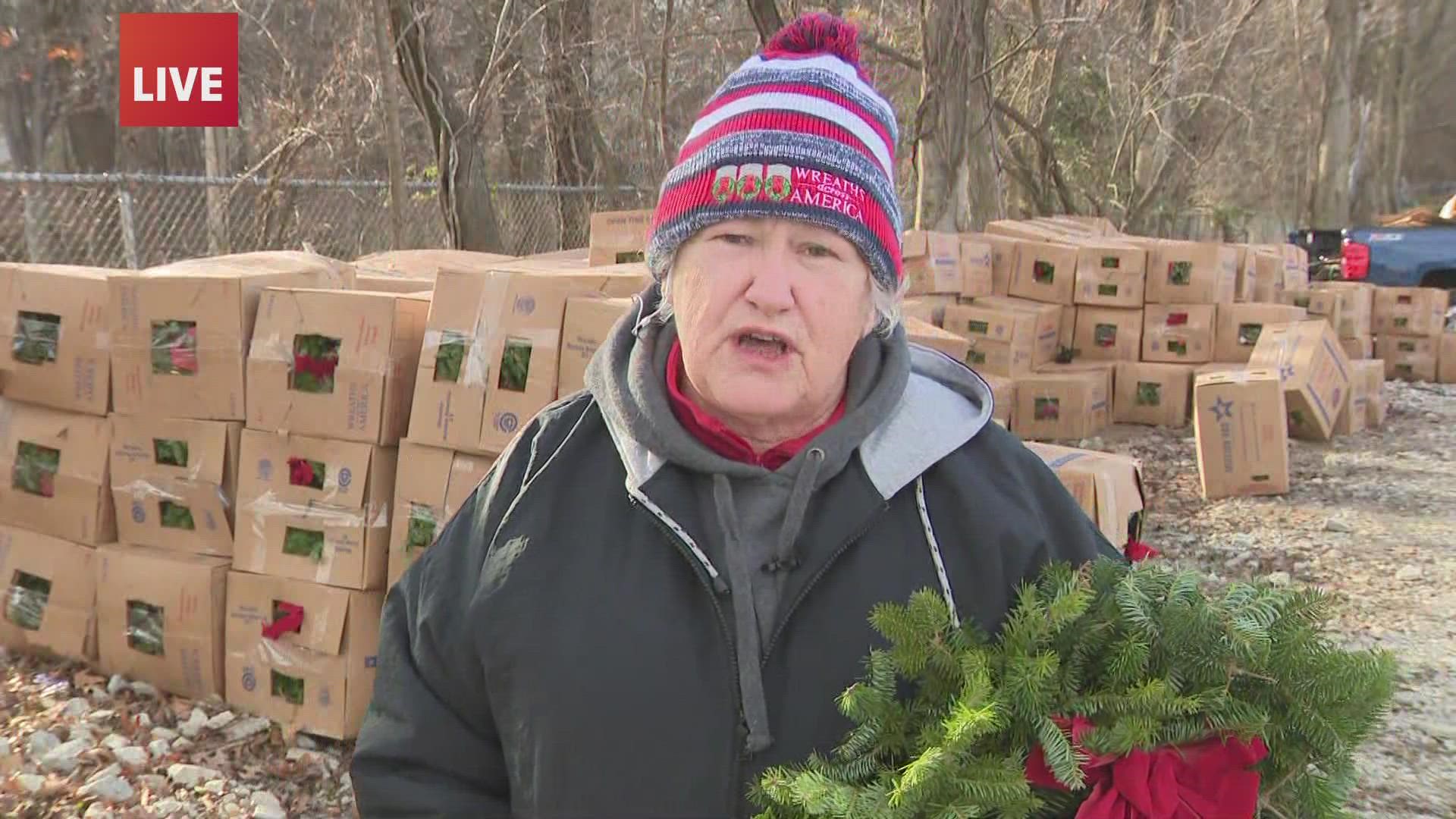 Live interview Volunteers place wreaths at Jefferson Barracks