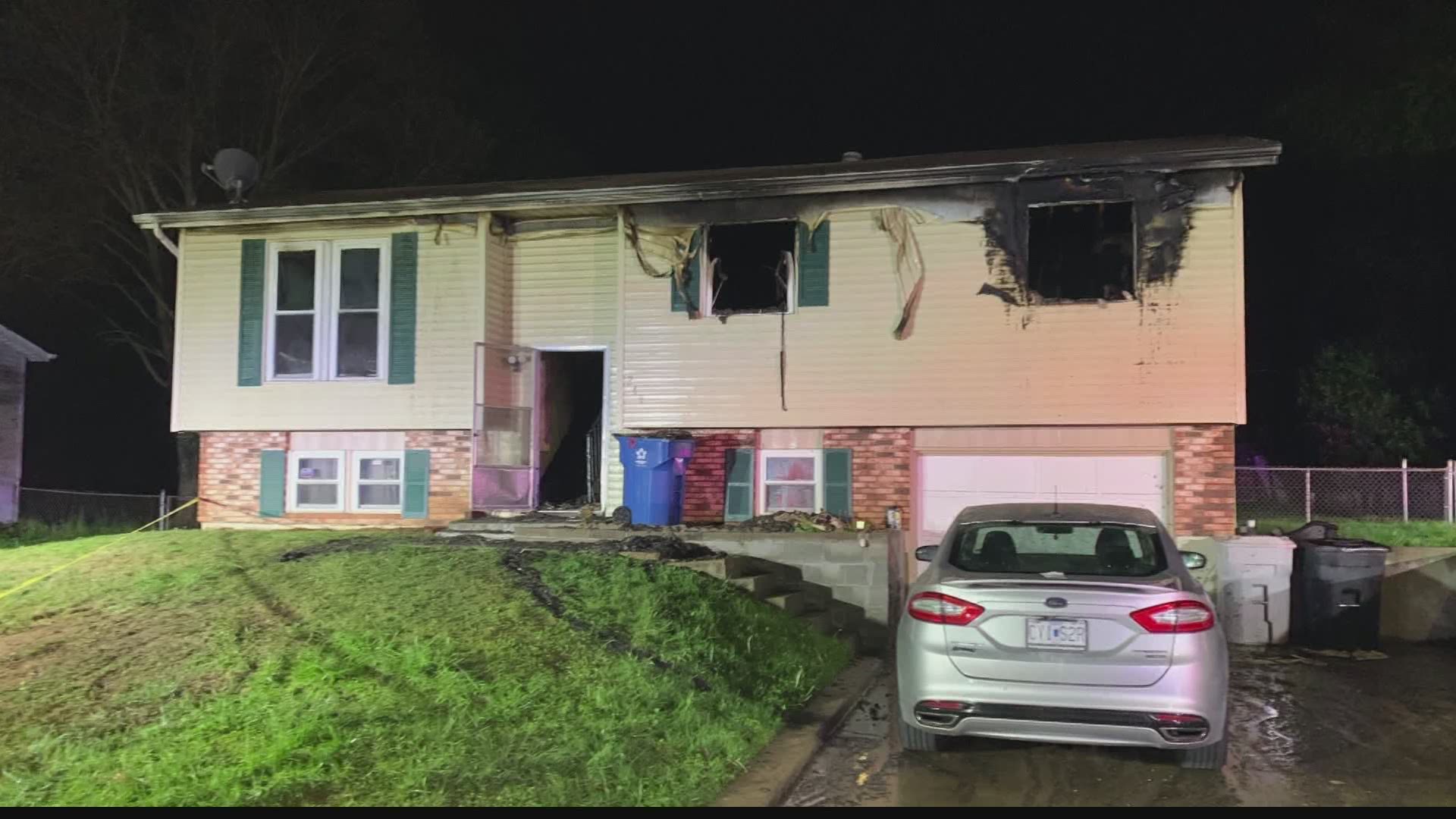 When the firefighters arrived, they found a 31-year-old man and 4-year-old boy had managed to escape, but a 2-year-old girl was still stuck inside the home