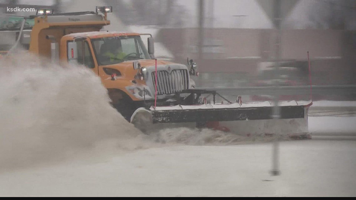 St. Charles County crews work to keep roads clear during winter storm ...