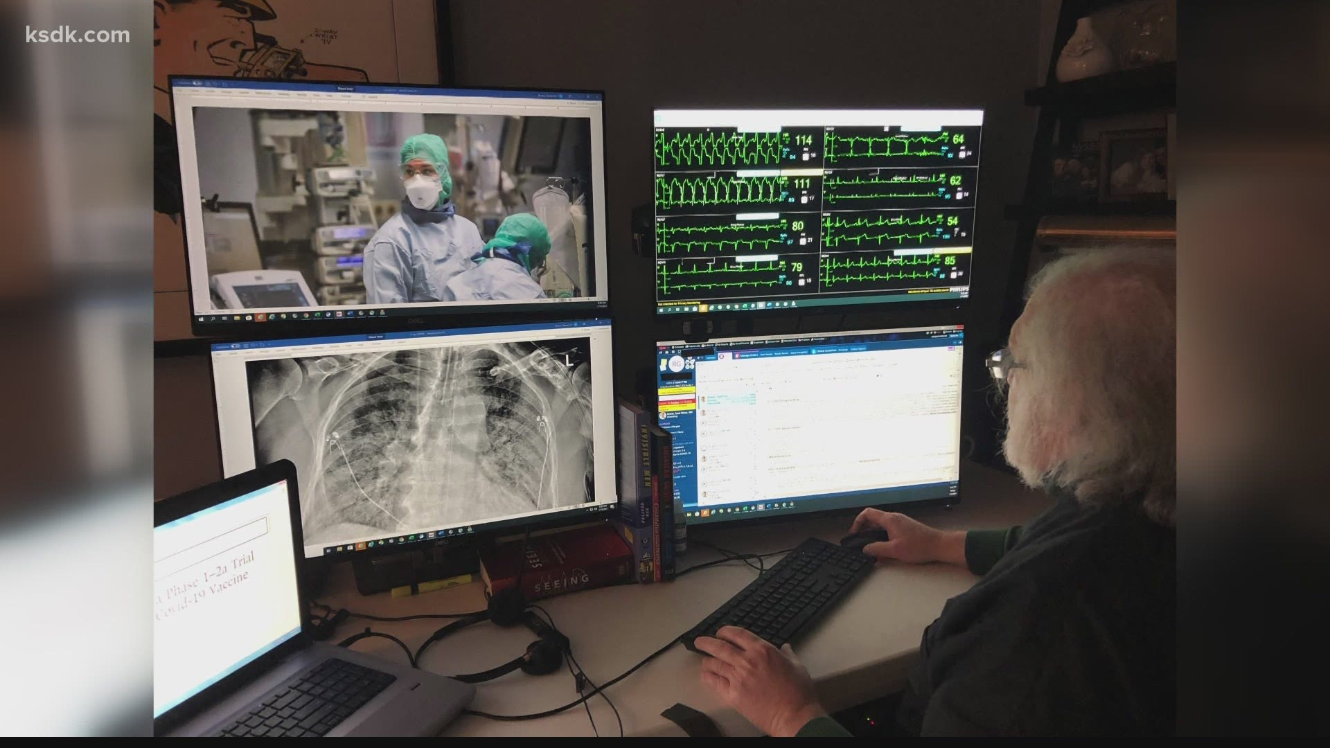 Every night, Dr. Steven Brown logs into dozens of ICU's across the country.