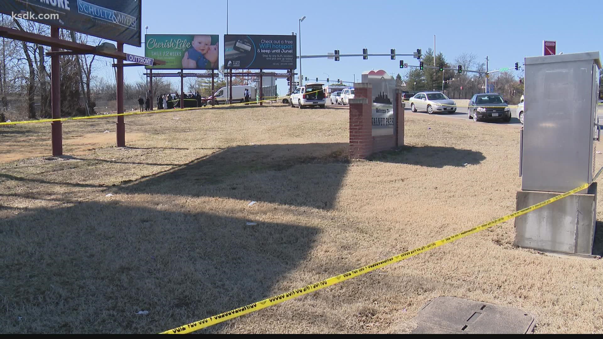 Police found a man dead from a possible gunshot wound Tuesday morning on the westbound exit ramp onto Goodfellow Boulevard.