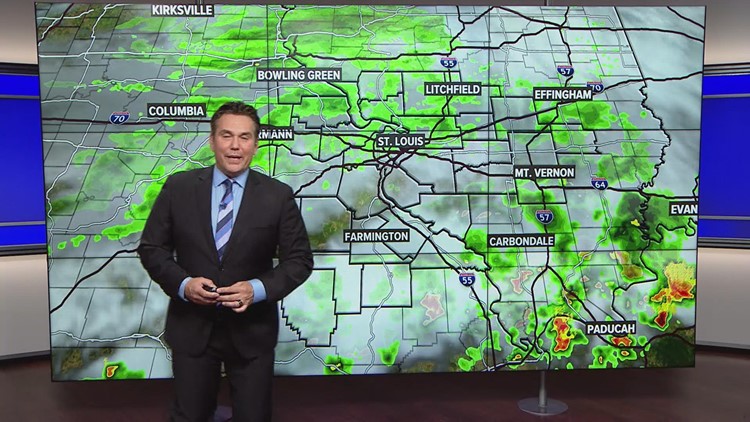 Scattered showers, only isolated thunder for tonight