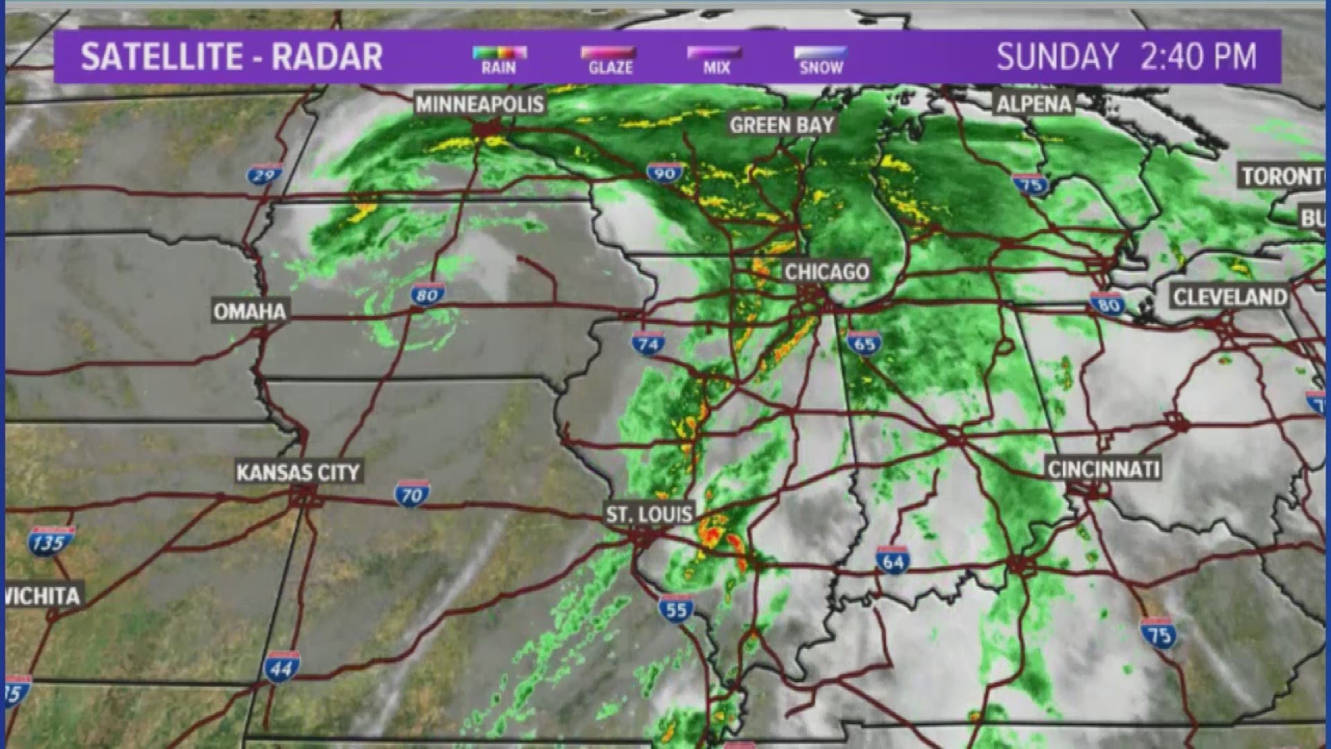 St. Louis Missouri weather forecast update and radar tracker