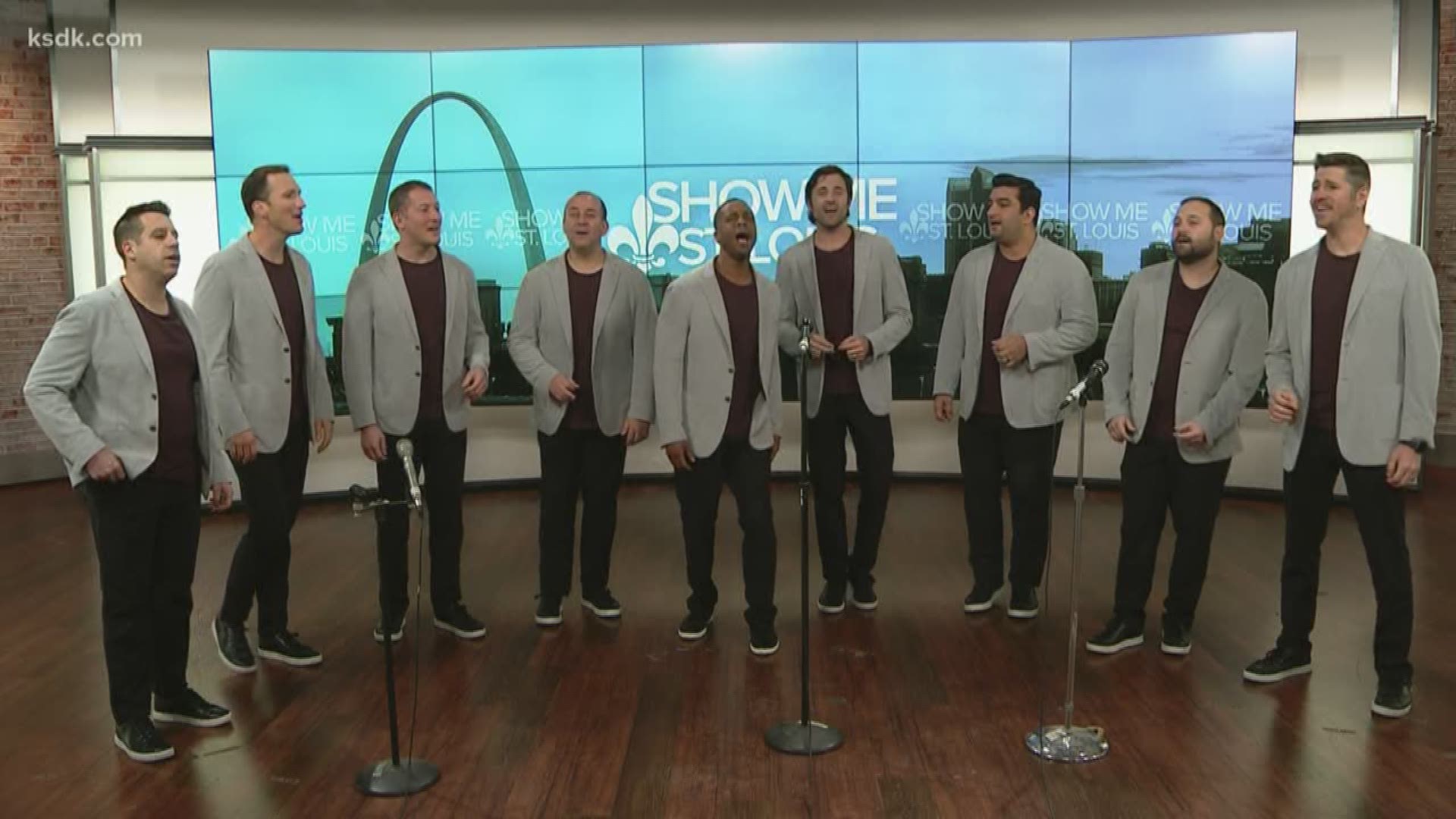 A cappella YouTube sensation Straight No Chaser stopped by the studio prior to their performance at The Fabulous Fox Theatre.