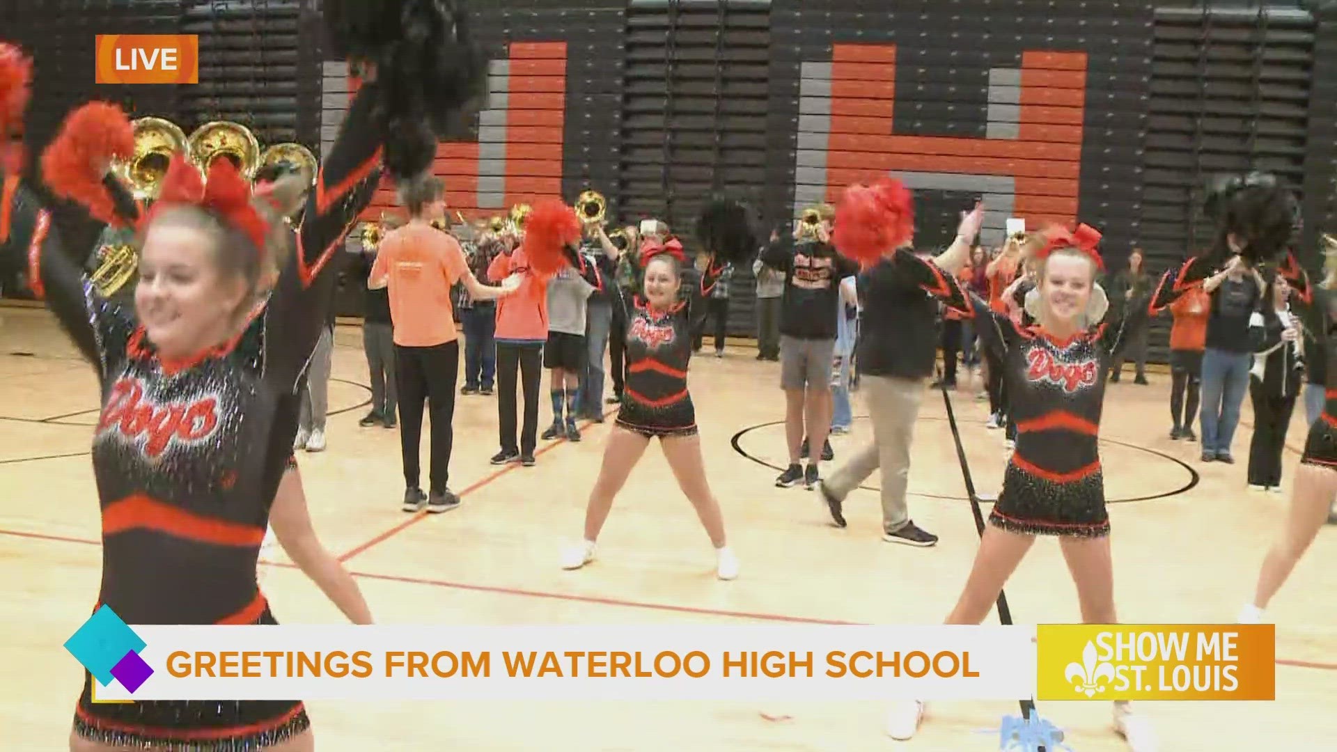 As Show Me St. Louis continues it's takeover in Waterloo, Malik Wilson paid the student body a visit.