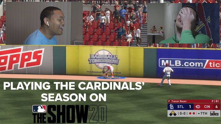 Playing the Cardinals schedule on MLB 20 The Show