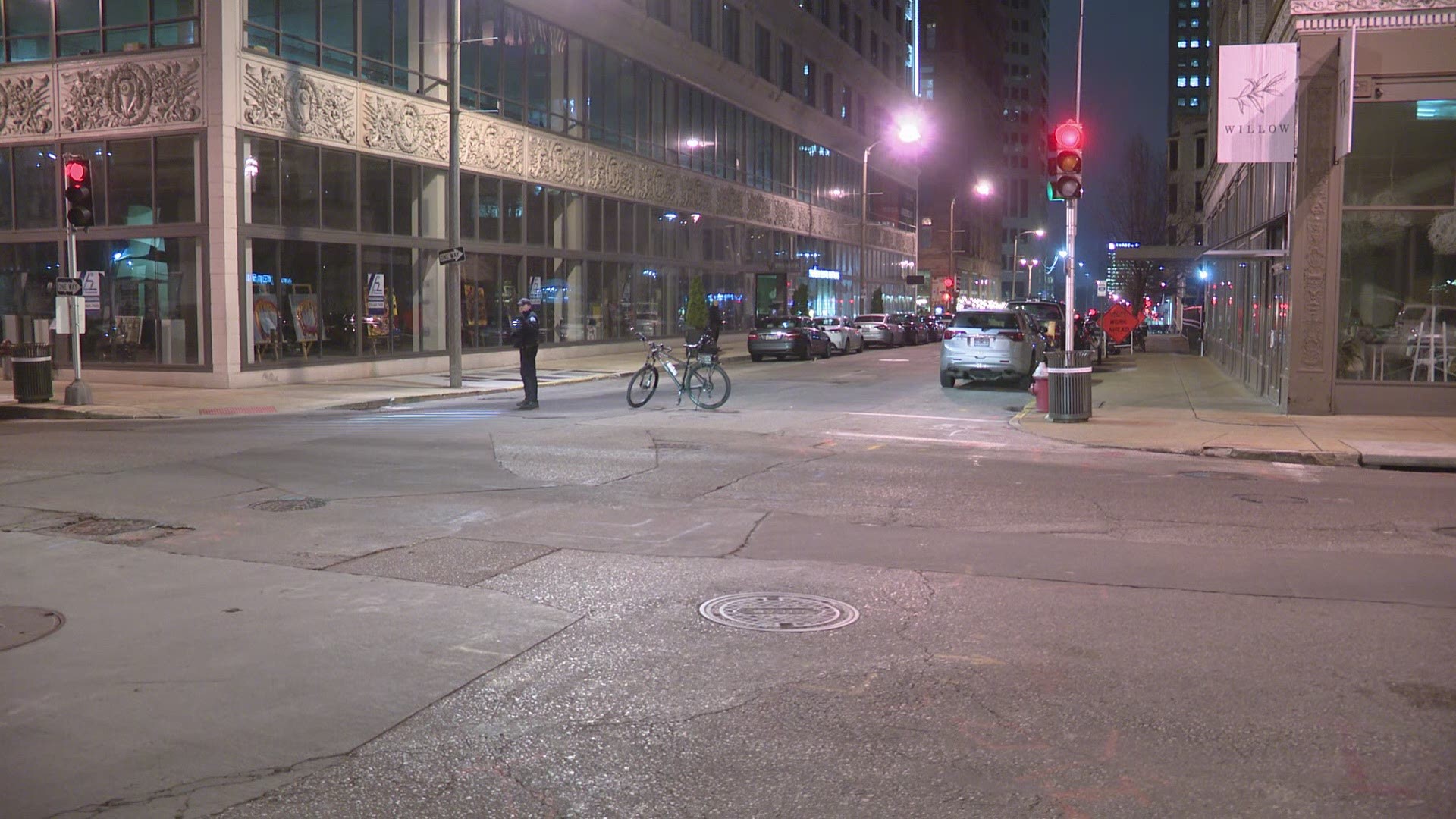 A man was shot in downtown St. Louis Wednesday evening